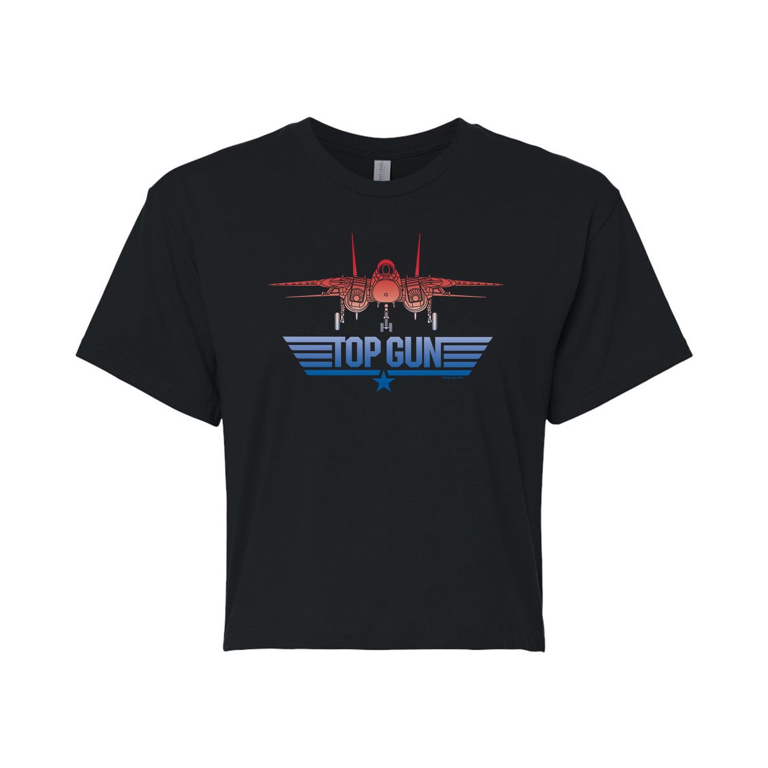 Укороченная футболка с логотипом Juniors 'Top Gun Licensed Character
