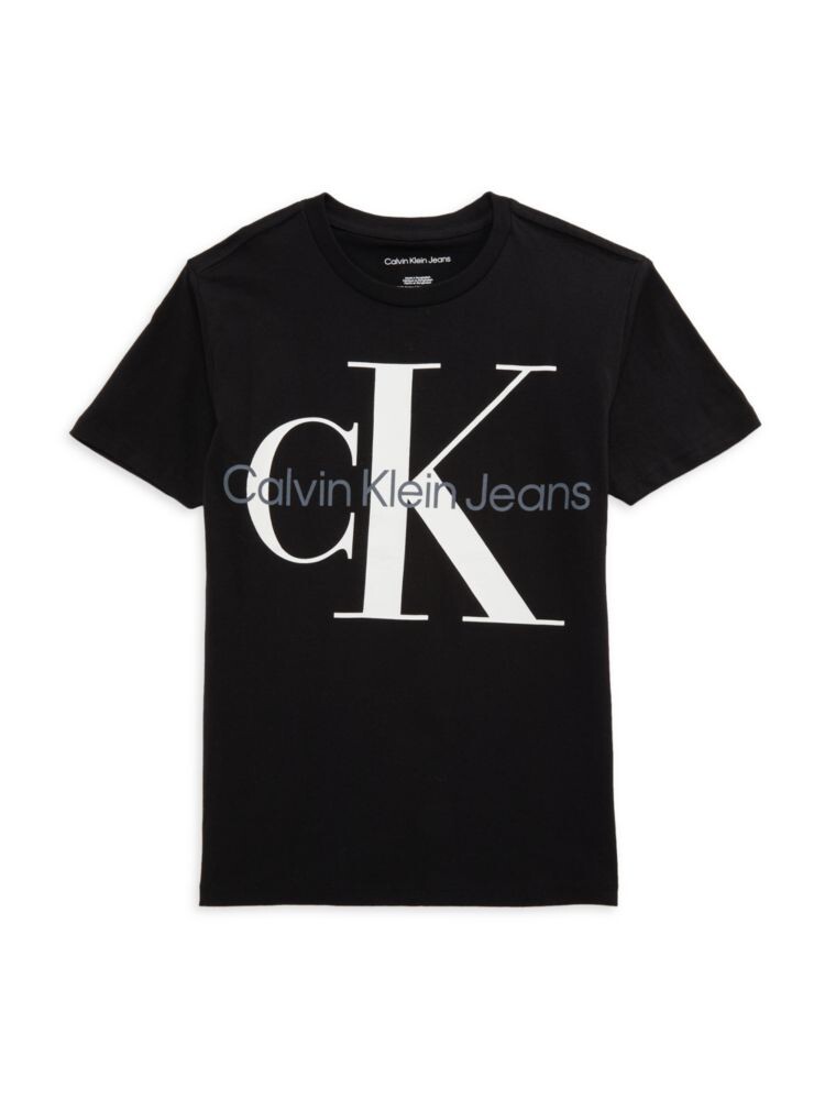 

Футболка с круглым вырезом для мальчиков Calvin Klein, черный