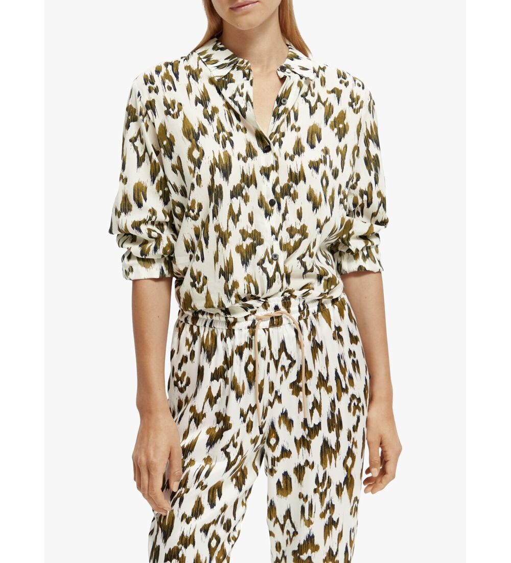 

Рубашка Oversized Leopard от Scotch & Soda, 6019 Матовый икат