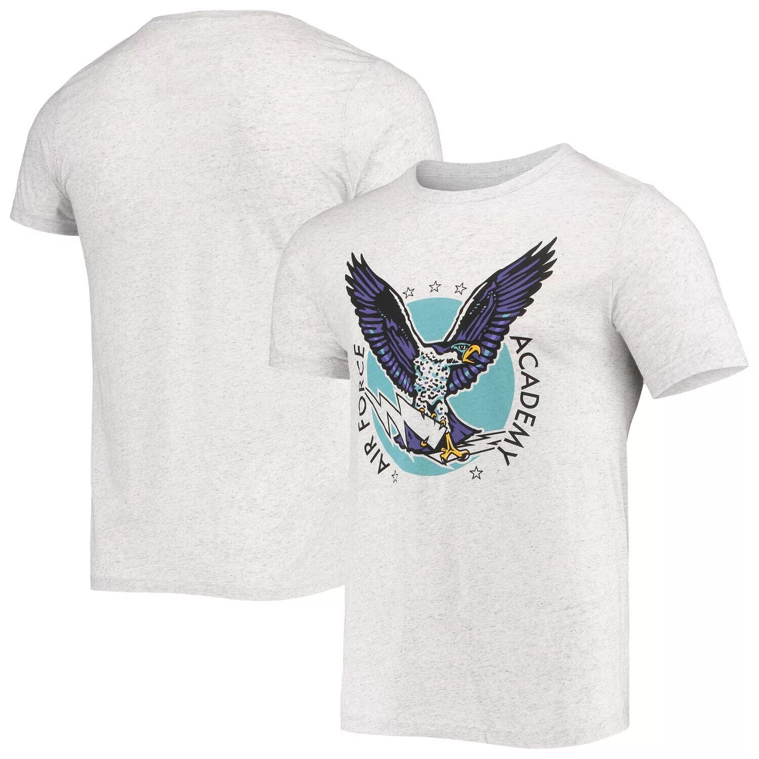 

Мужская серая футболка с логотипом Homefield Air Force Falcons Tri-Blend