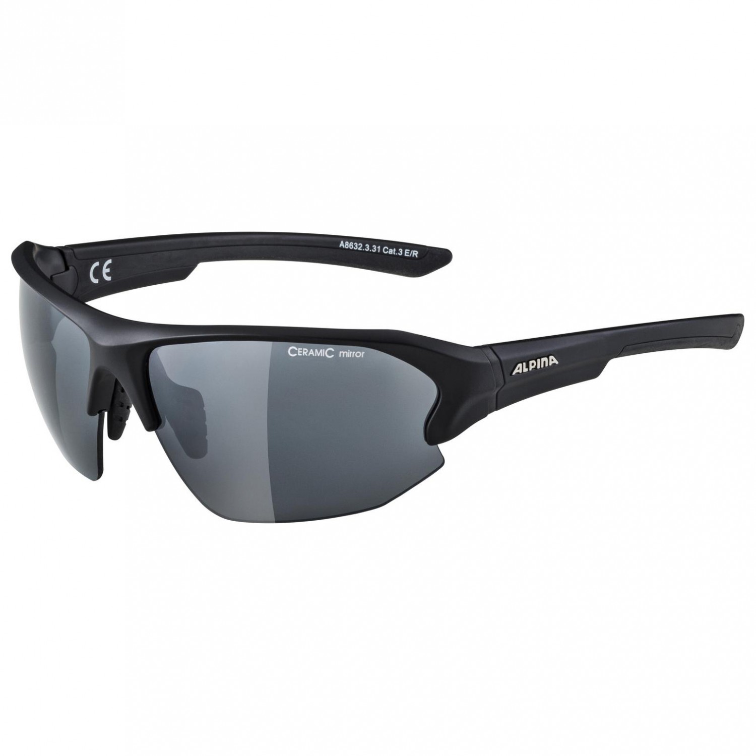 Велосипедные очки Alpina Lyron HR Mirror S3, цвет Black Matt