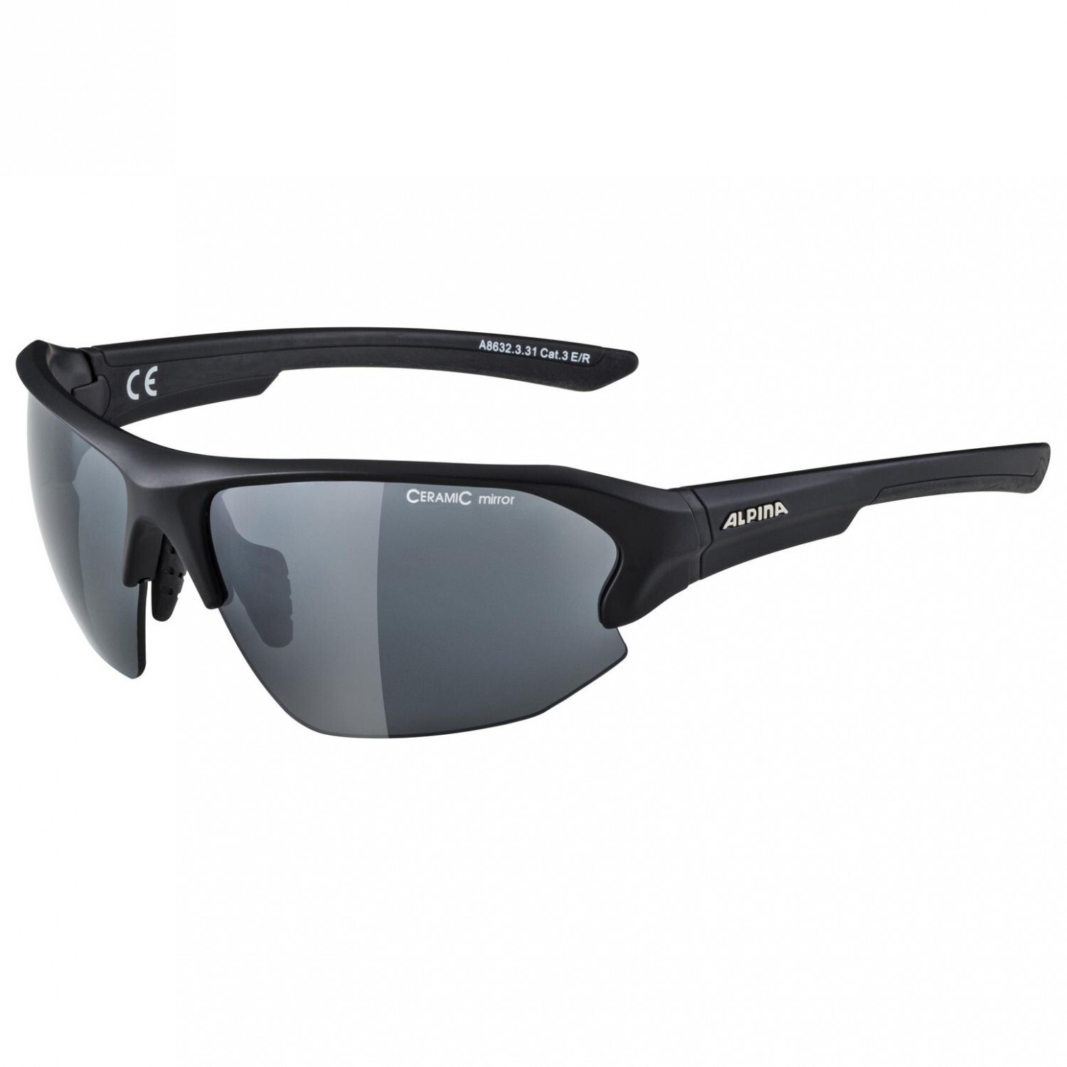 

Велосипедные очки Alpina Lyron HR Mirror S3, цвет Black Matt