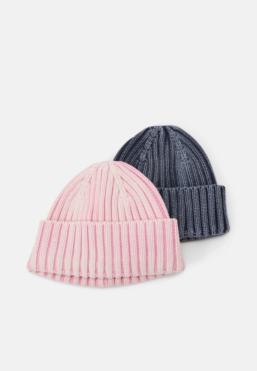 Шапка Onsrick Washed Beanie Unisex, 2 Пакета Only & Sons, цвет navy blazer/pink lady