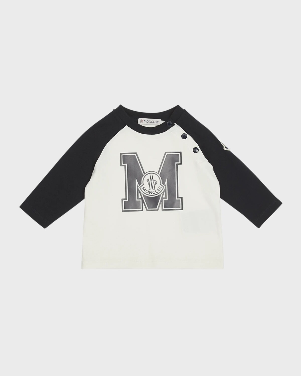 

Футболка с логотипом Varsity Inspired для мальчиков, размер 6M-3 Moncler, цвет Natural