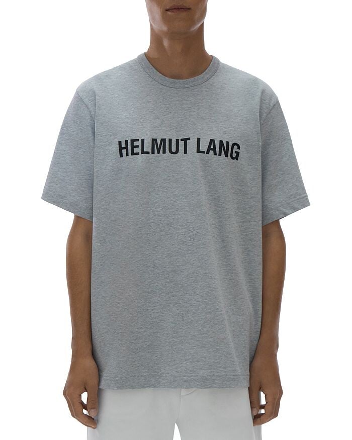 

Хлопковая футболка с логотипом Helmut Lang, Серый