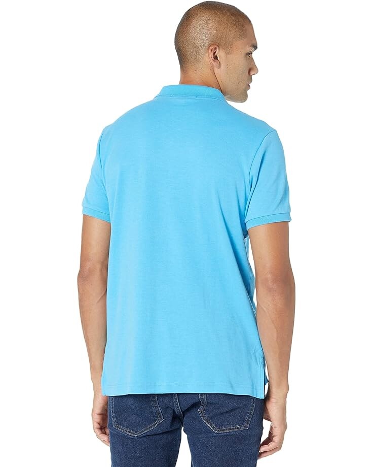 

Поло U.S. POLO ASSN. Solid Interlock Polo, цвет Blue Fin Heather