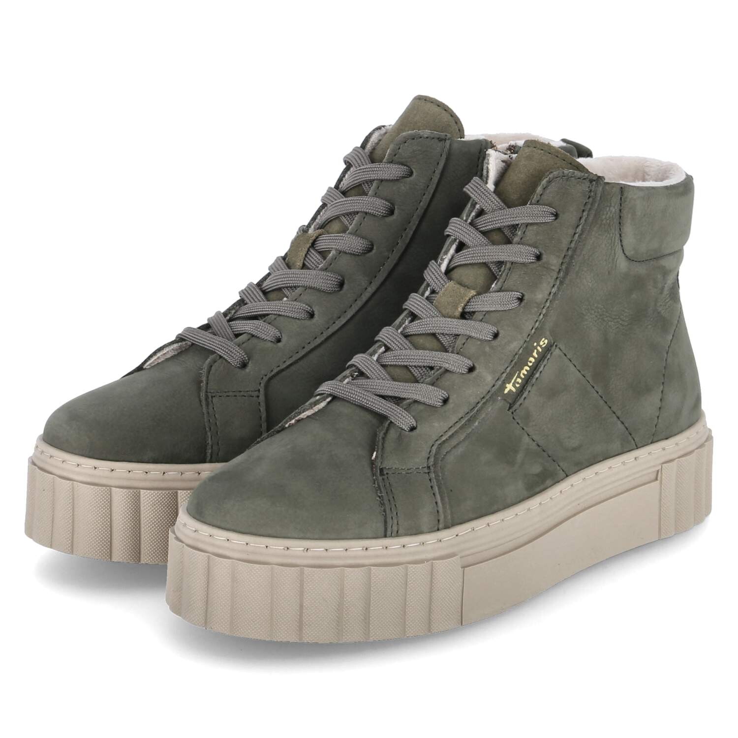 

Ботинки Tamaris Stiefeletten, зеленый