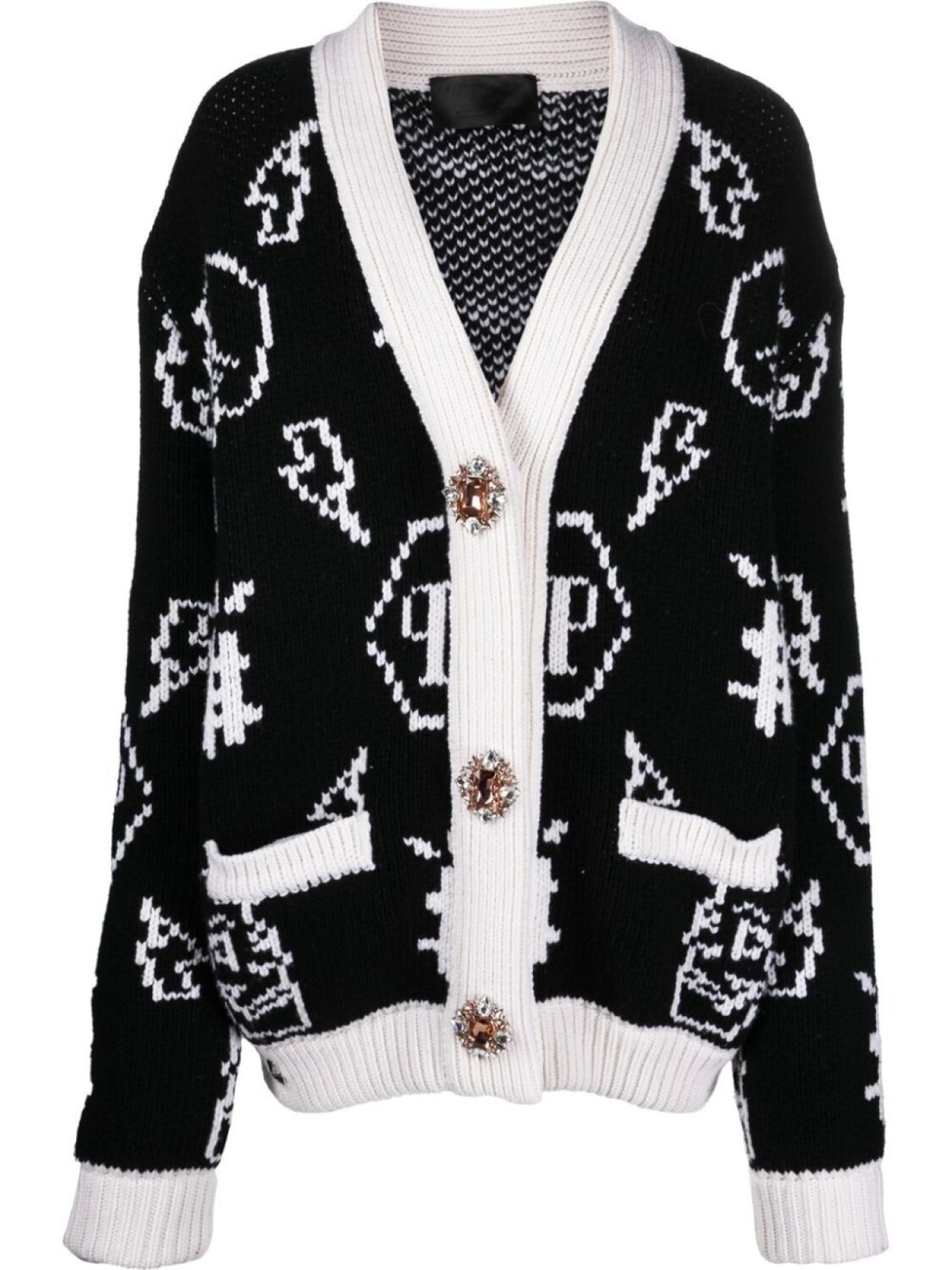 

Philipp Plein кардиган с логотипом, черный