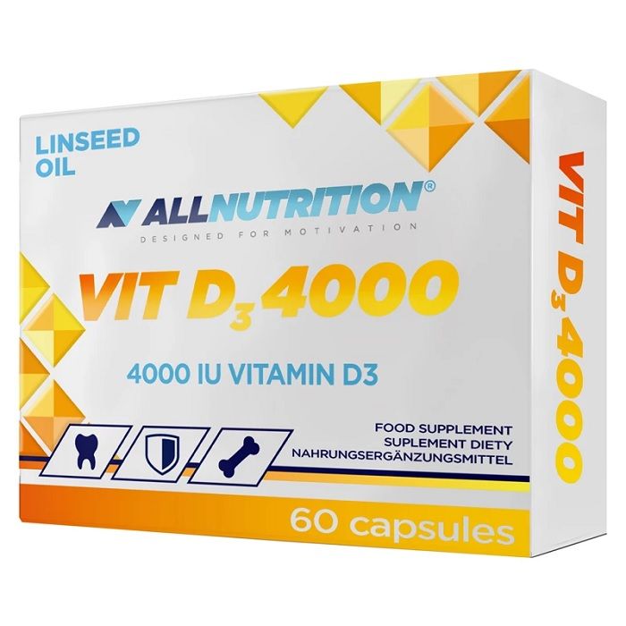 Витамин Д3 в капсулах Allnutrition Vit D3 4000, 60 шт витамин д3 green leaf formula 300% в капсулах 30 шт