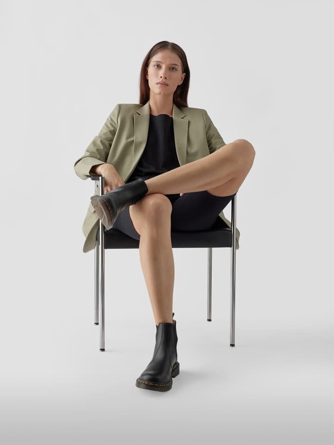 

Ботинки челси из кожи модель '2976' Dr. Martens, черный