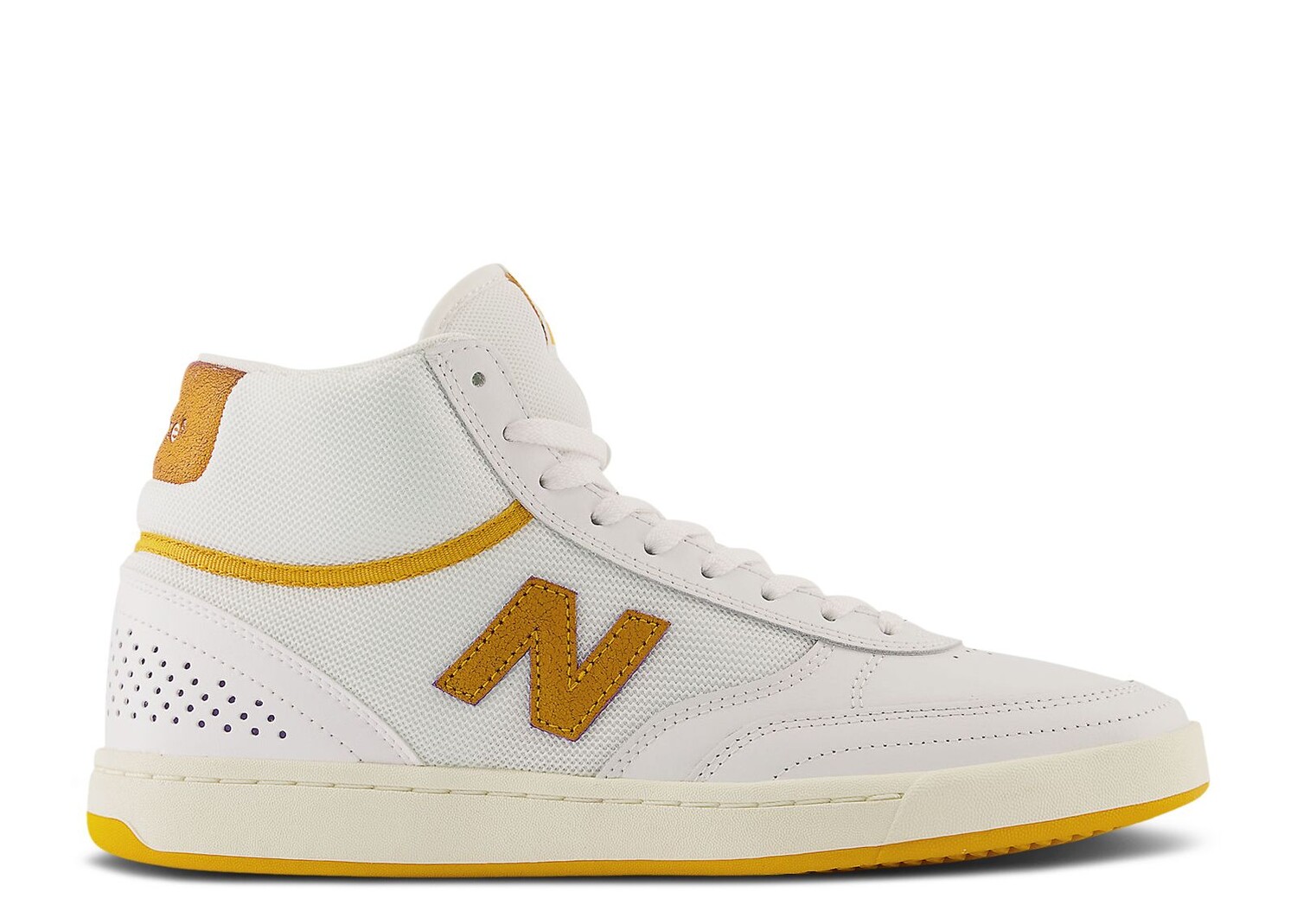 

Кроссовки New Balance Numeric 440 High 'White Yellow', белый