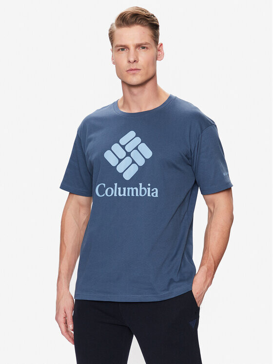 

Футболка стандартного кроя Columbia, синий