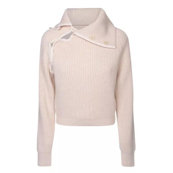 

Свитер asymmetric mock-neck sweater neutrals Jacquemus, мультиколор