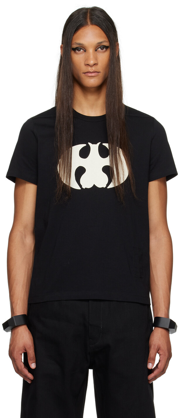 

Эксклюзивная черная футболка Rick Owens SSENSE KEMBRA PFAHLER Edition Level, Черный