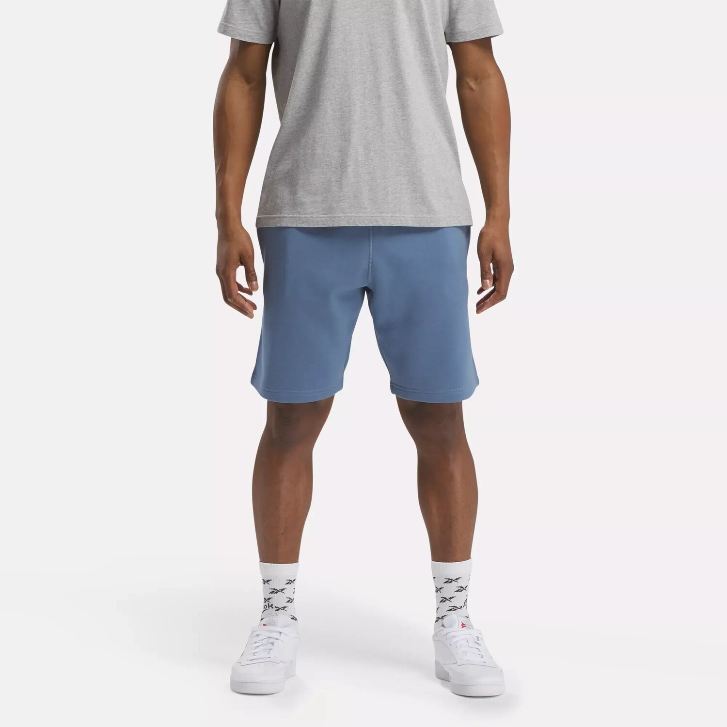 

Флисовые шорты Identity с маленьким логотипом Reebok, синий