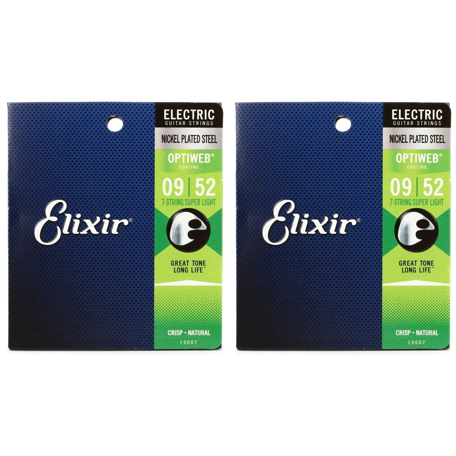 

Elixir Strings 19007 Струны для электрогитары Optiweb — .009-.052 Super Light, 7 струн (2 шт.)