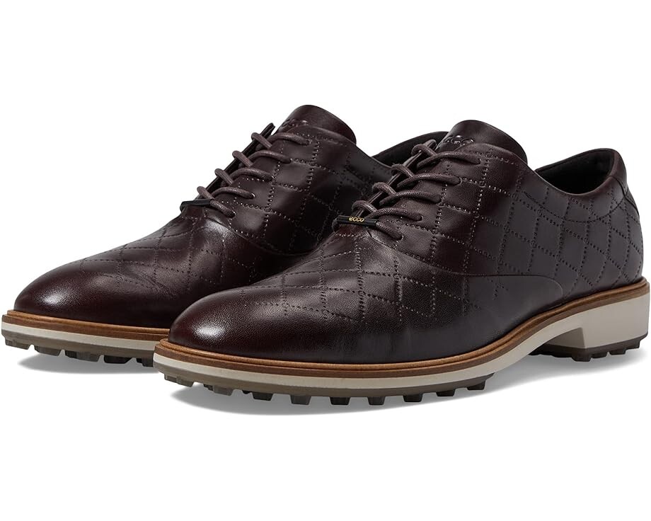 

Кроссовки ECCO Golf Classic Hybrid Hydromax Golf Shoes, цвет Mocha Cow Leather