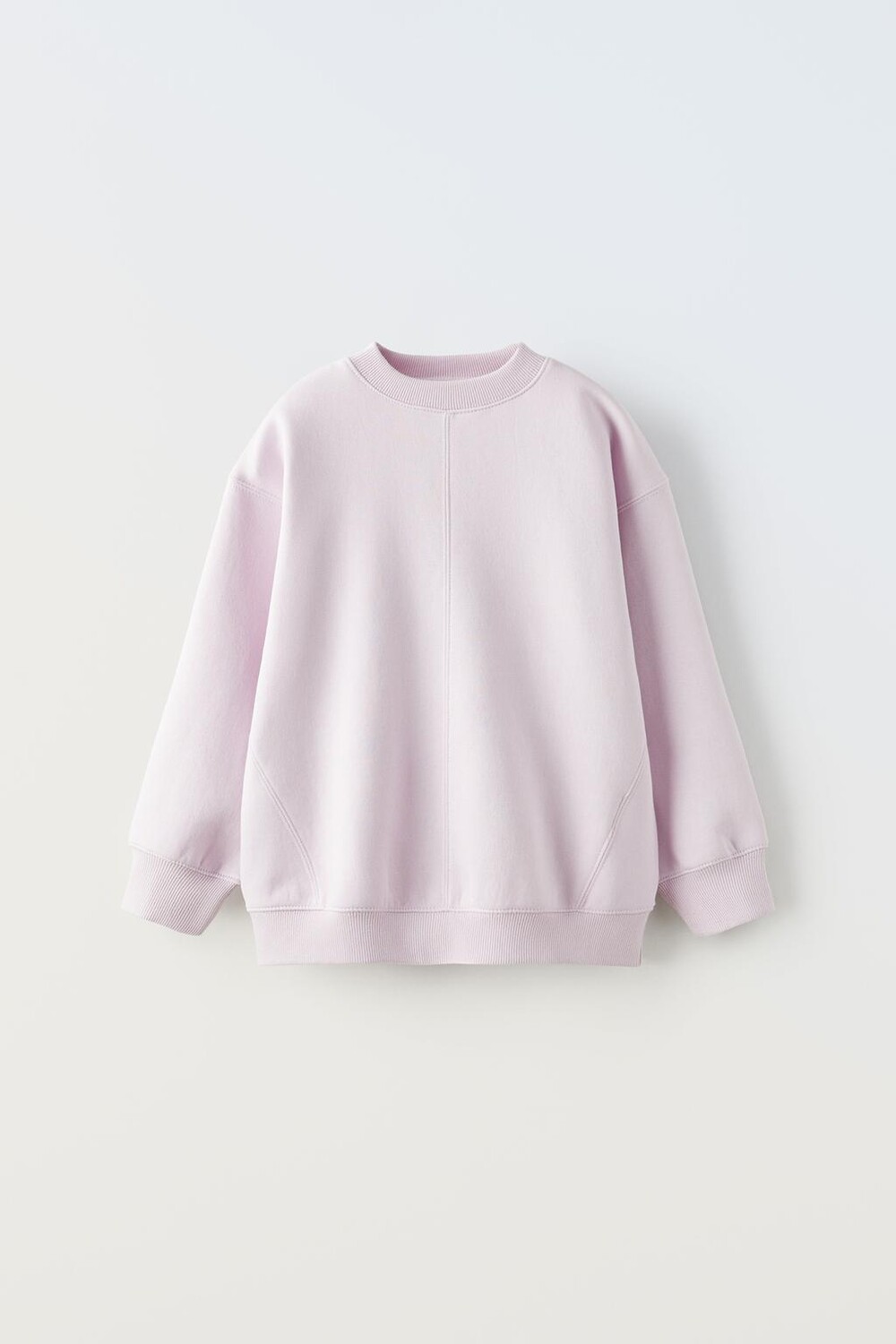 

Базовый свитшот из плюша ZARA, розовый