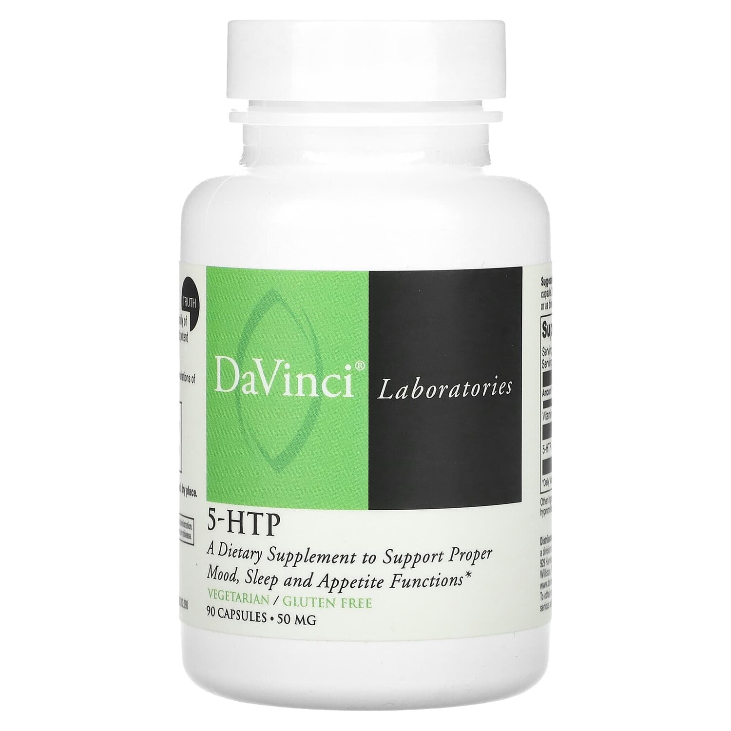 

5-HTP, 50 мг, 90 капсул, DaVinci Laboratories of Vermont