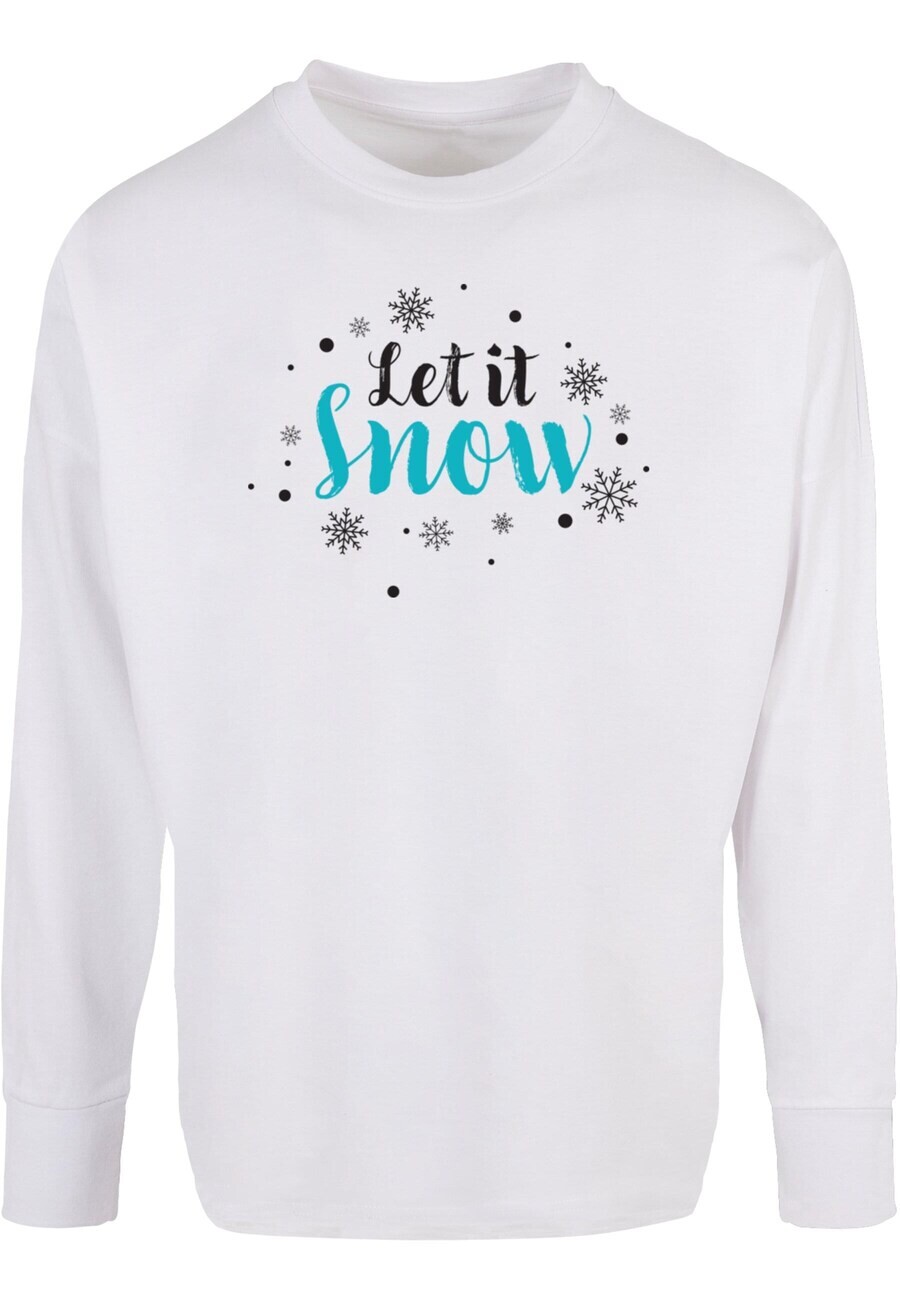 

Лонгслив Merchcode LET IT SNOW, белый