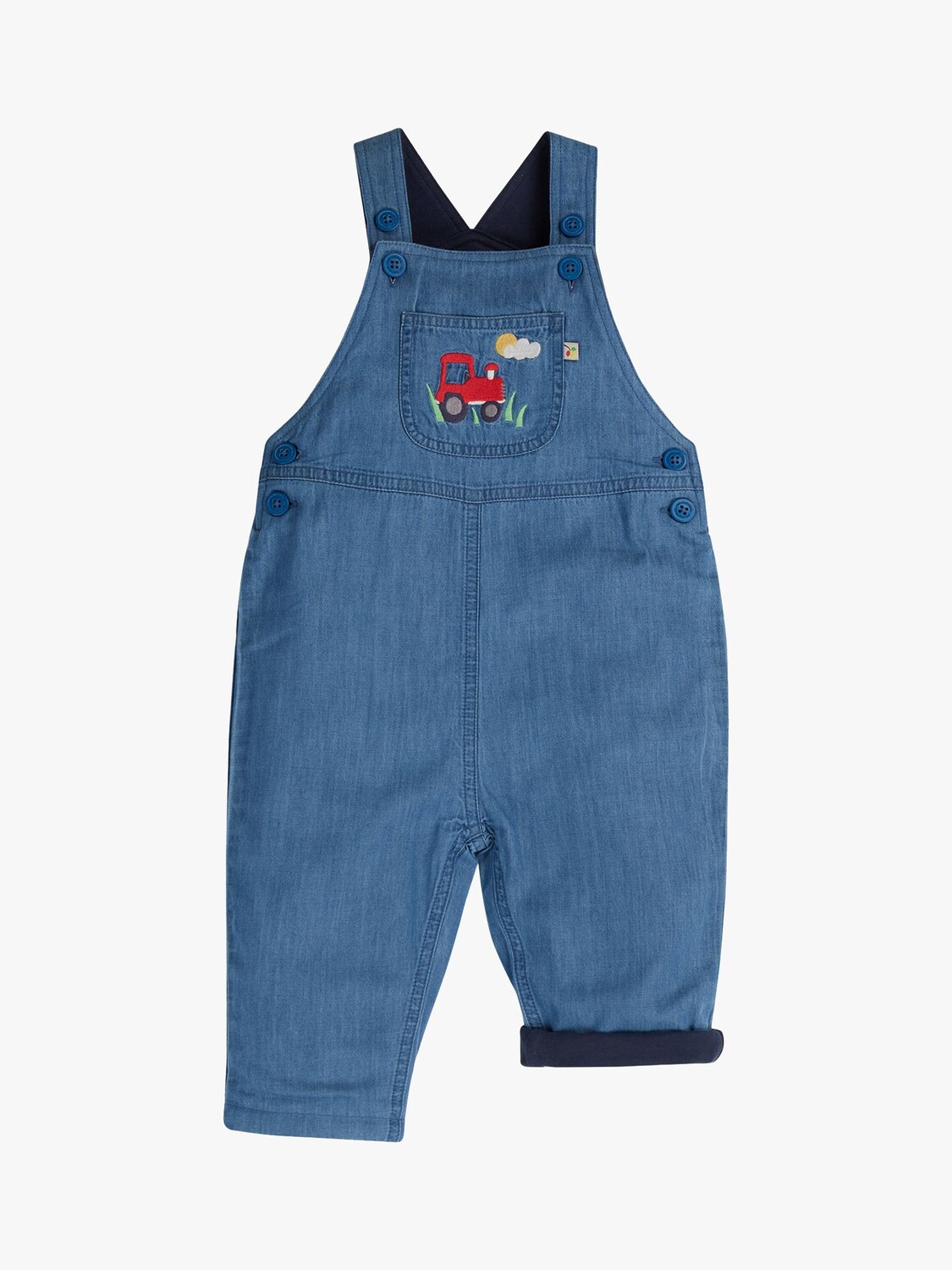 

Хлопковый комбинезон Baby Hopscotch Tractor Frugi, шамбре