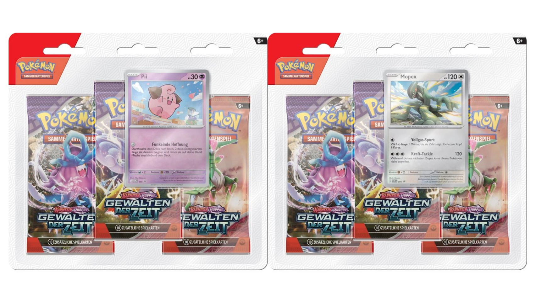 Коллекционная карточная игра Pokémon KP05, 3 упаковки в блистерной упаковке DE