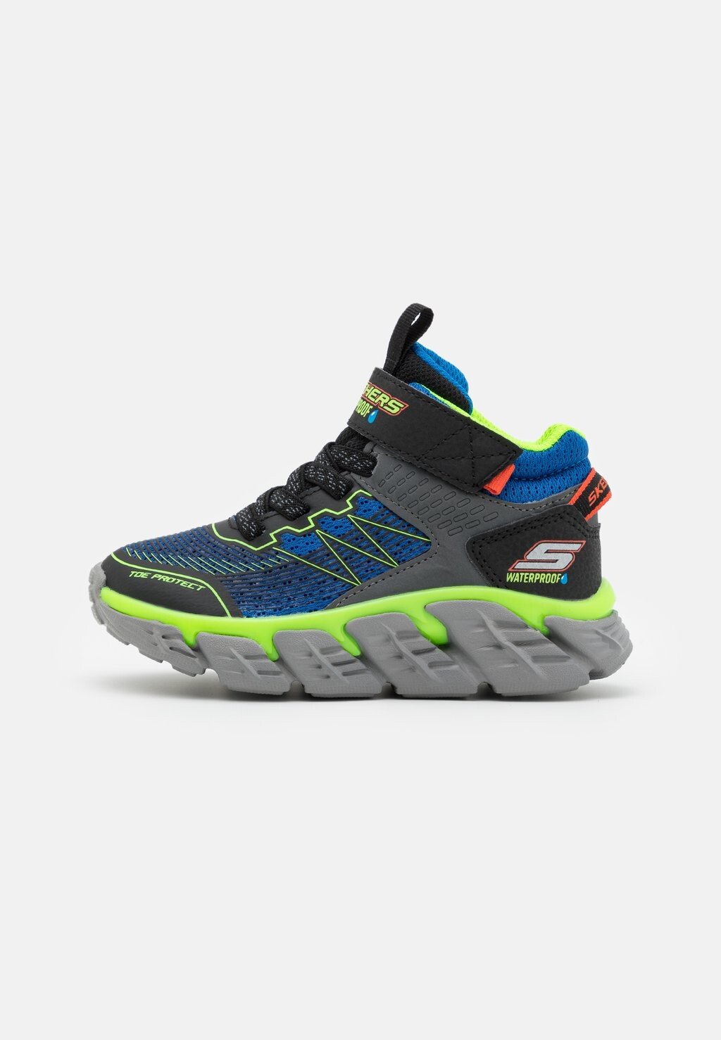 

Кроссовки высокие TECH-GRIP Skechers, цвет royal/black/lime/orange