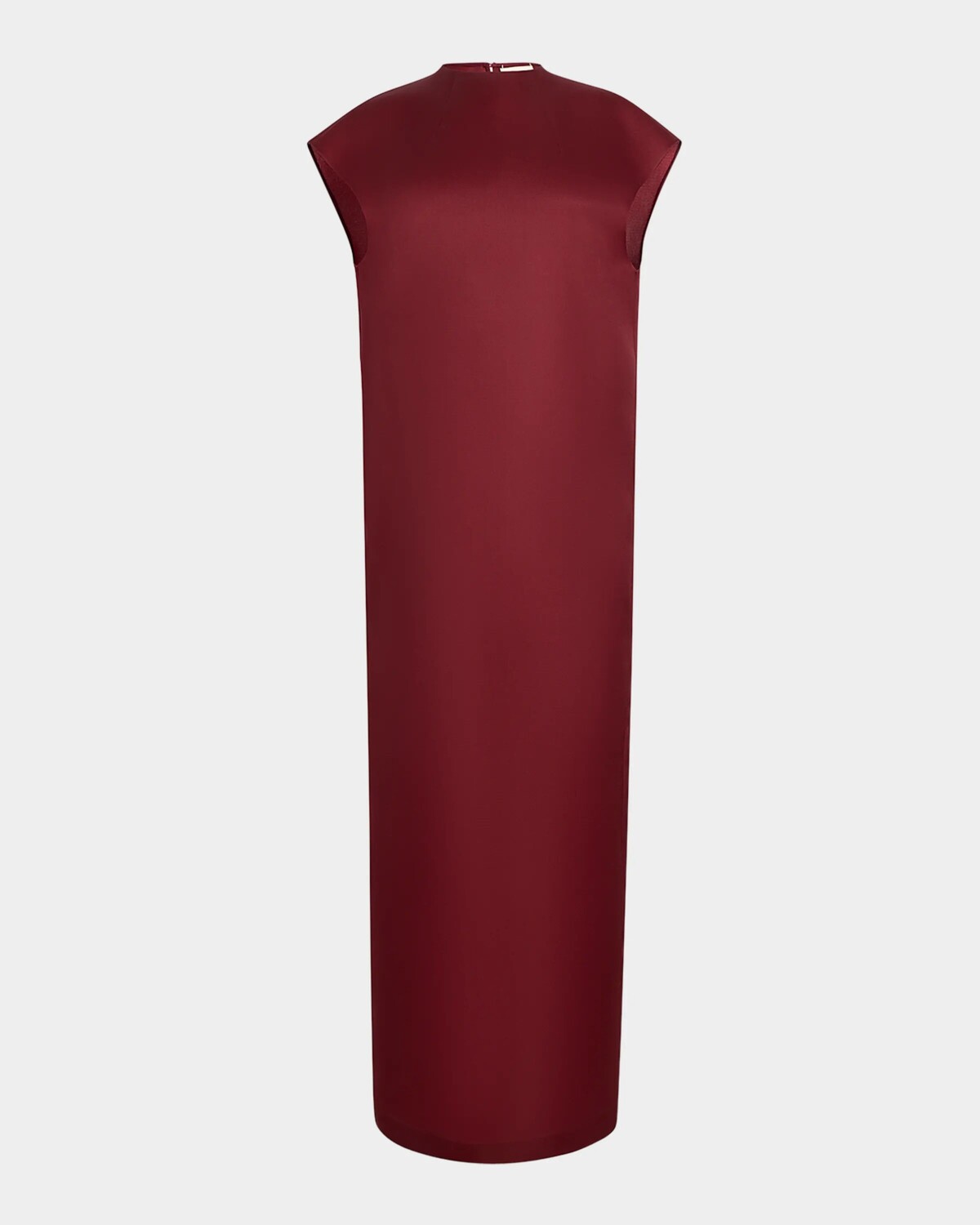 

Длинное шелковое платье Lohan Khaite, цвет Oxblood