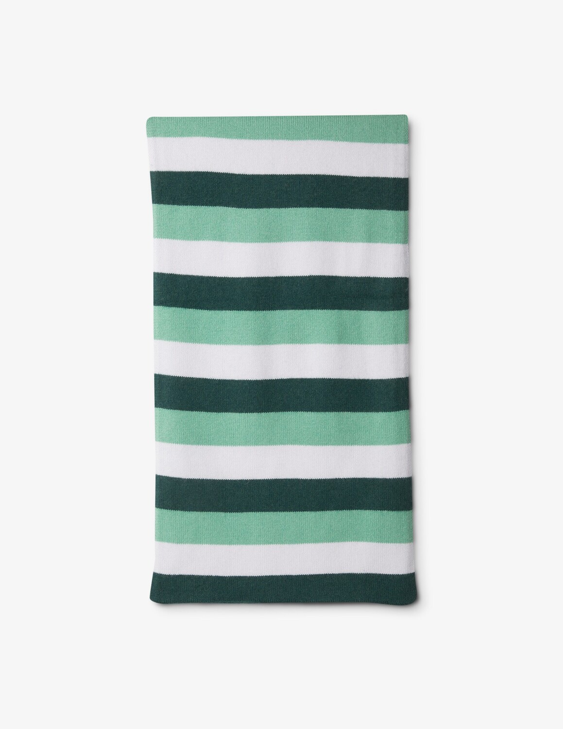

Полосатый шарф 35х160 Pure Cashmere, зеленый