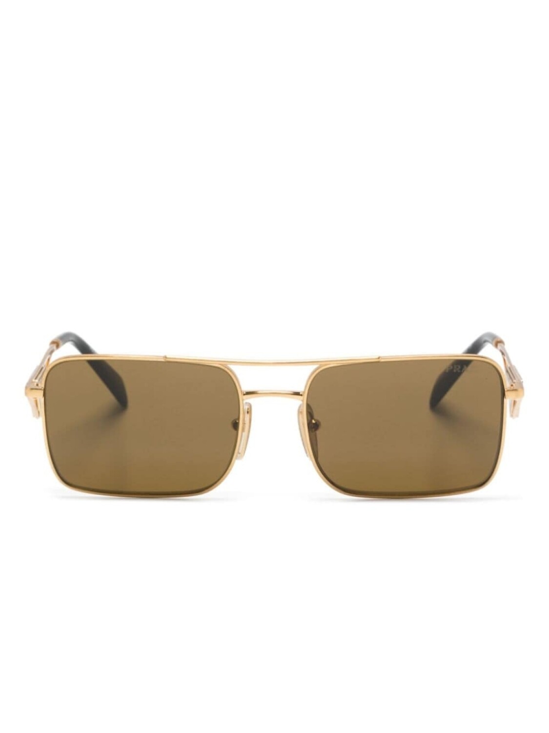 

Солнцезащитные очки в прямоугольной оправе Prada Eyewear, золотистый