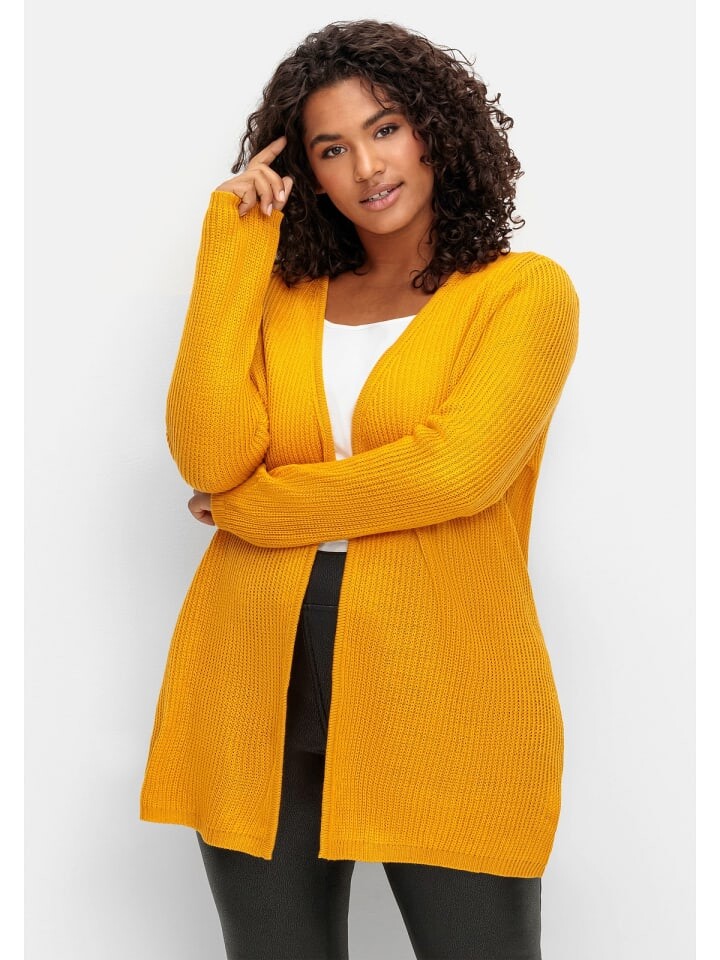 

Кардиган sheego Longstrickjacke, цвет ocker