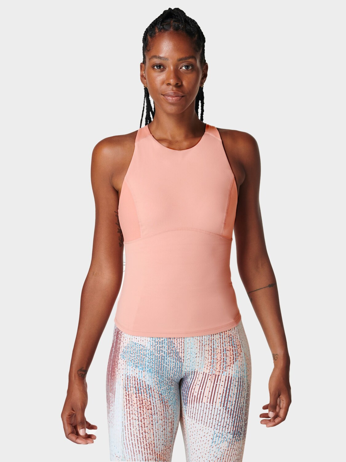 

Супермягкая тренировочная майка с высоким воротником Sweaty Betty, цвет Bloom Pink