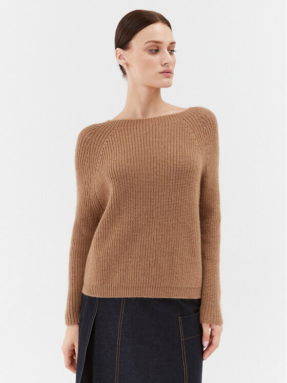 

Свитер обычного кроя Weekend Max Mara, коричневый