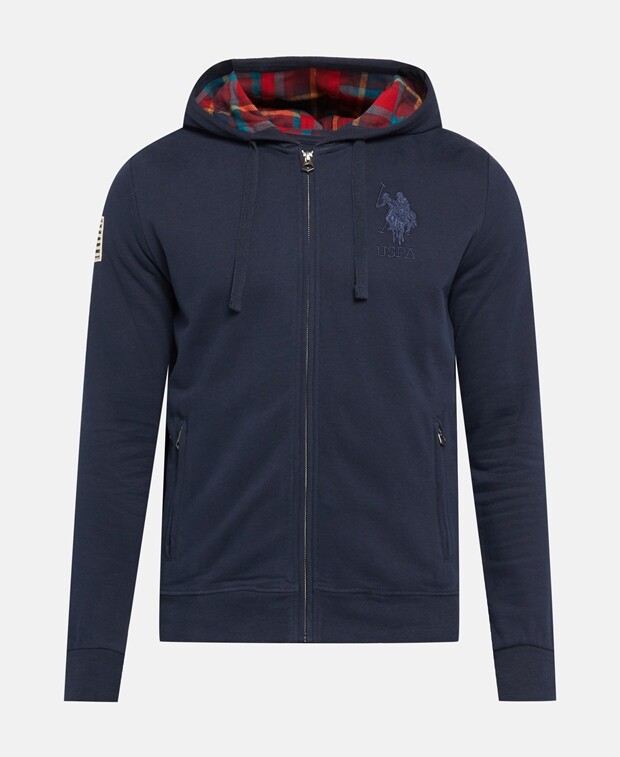 

Толстовка с капюшоном U.S. Polo Assn., темно-синий