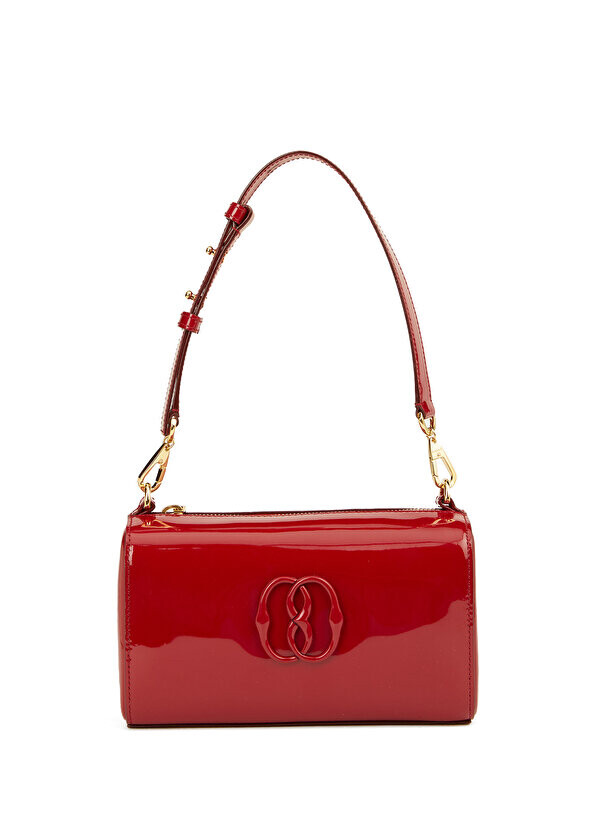 

Красная женская кожаная сумка Bally