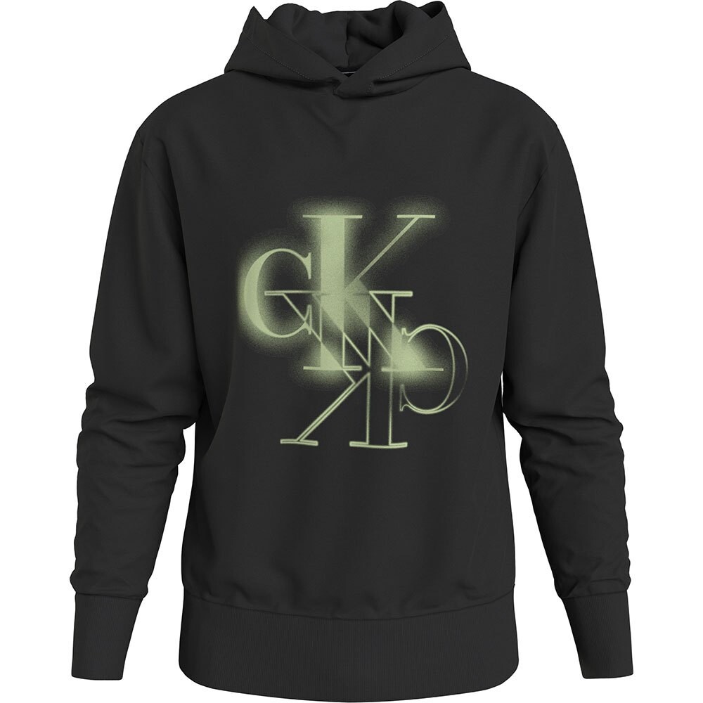 

Худи Calvin Klein Jeans Mirrored Logo, черный