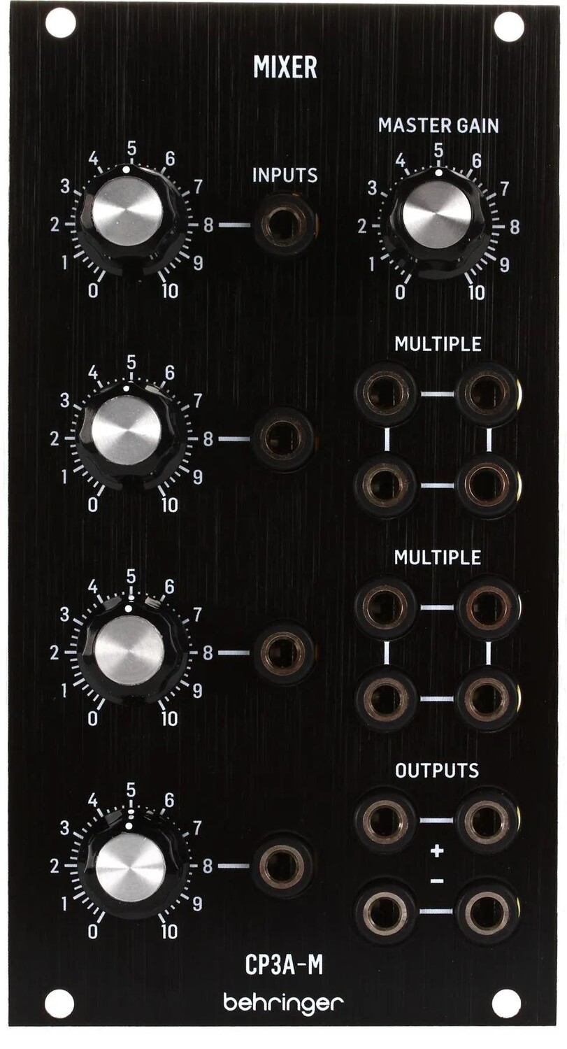 

Микшер Behringer CP3A-M — аналоговый микшер/служебный модуль Eurorack