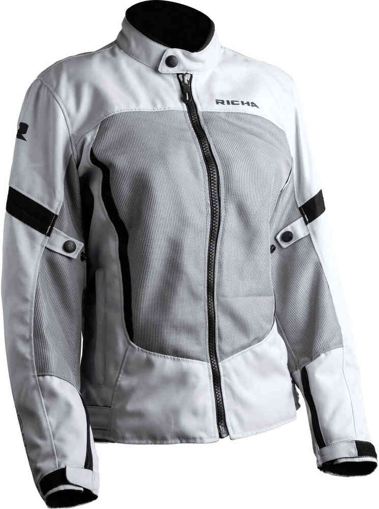 мотоциклетная куртка с подкладкой защитная прокладка плечи защита для локтя наколенник для мотокросса гонок катания на лыжах льда ката Женская мотоциклетная текстильная куртка Airbender Richa, серый