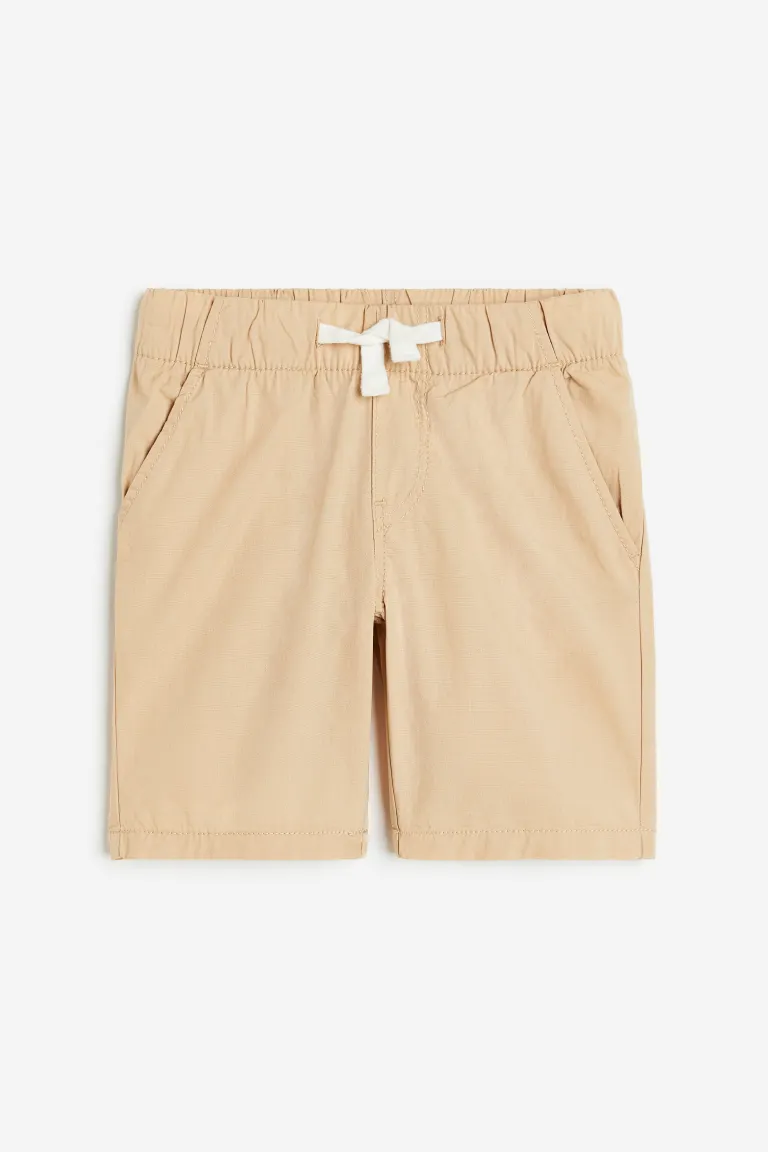 

Хлопковые шорты H&M, бежевый