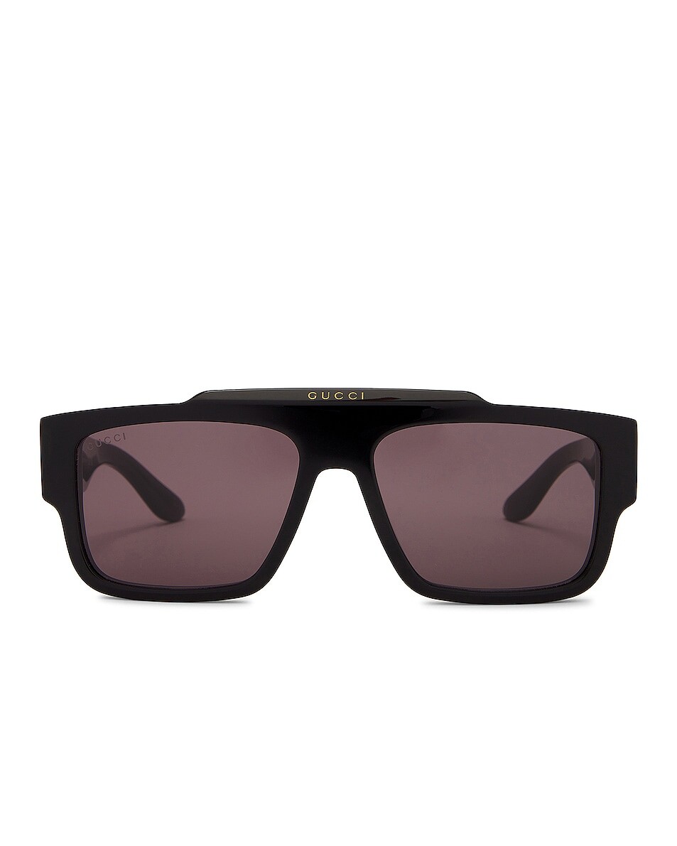 

Солнцезащитные очки Gucci Rectangular, цвет Black & Grey