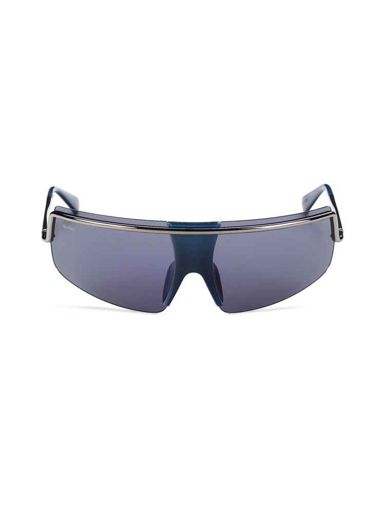 Солнцезащитные очки 71MM Max Mara, синий очки солнцезащитные max mara mm wand i szj