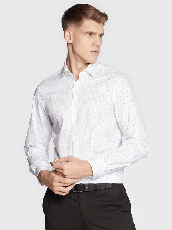 

Рубашка приталенного кроя Calvin Klein, белый