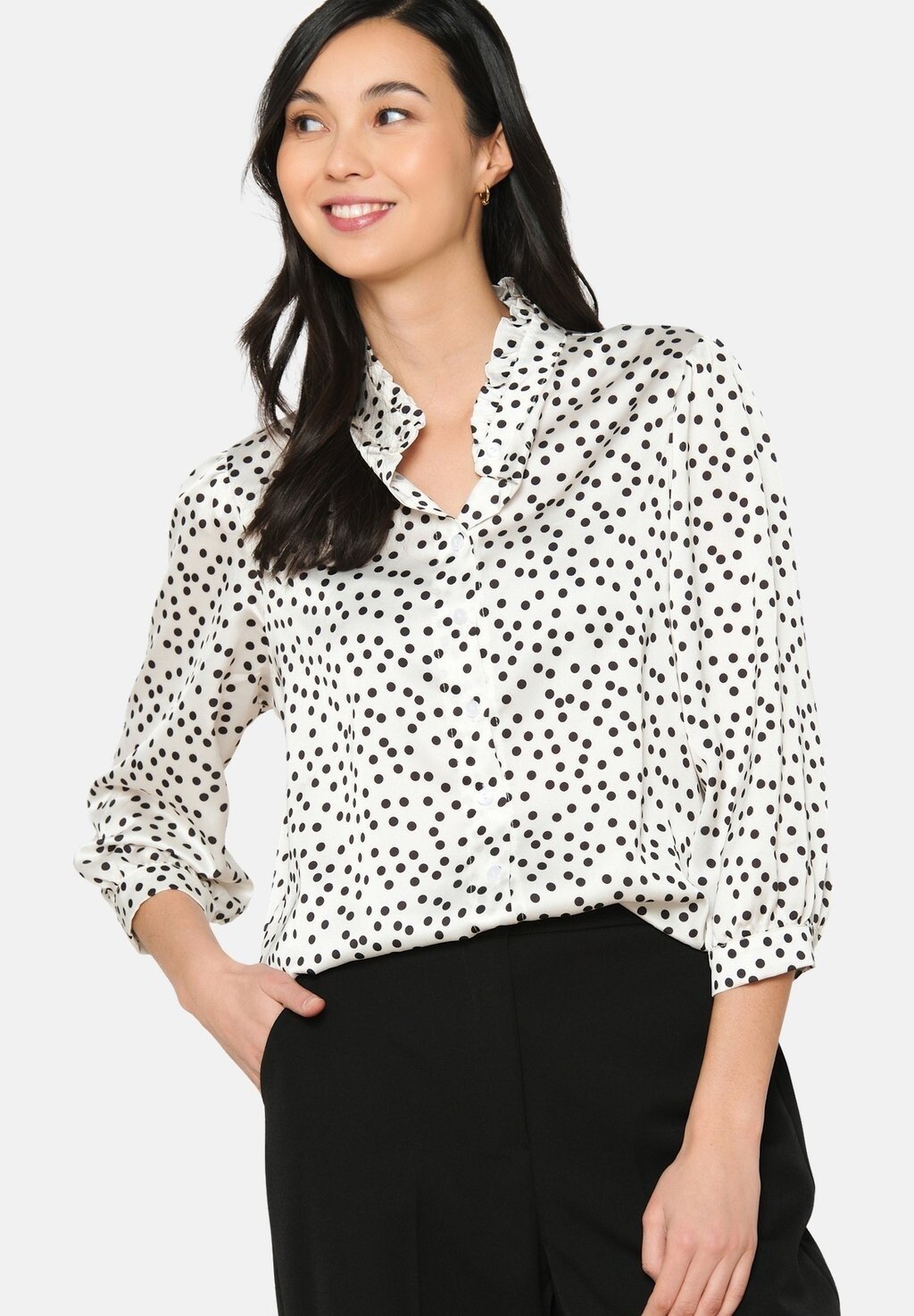 

Блузка-рубашка POLKA-DOT LolaLiza, цвет offwhite