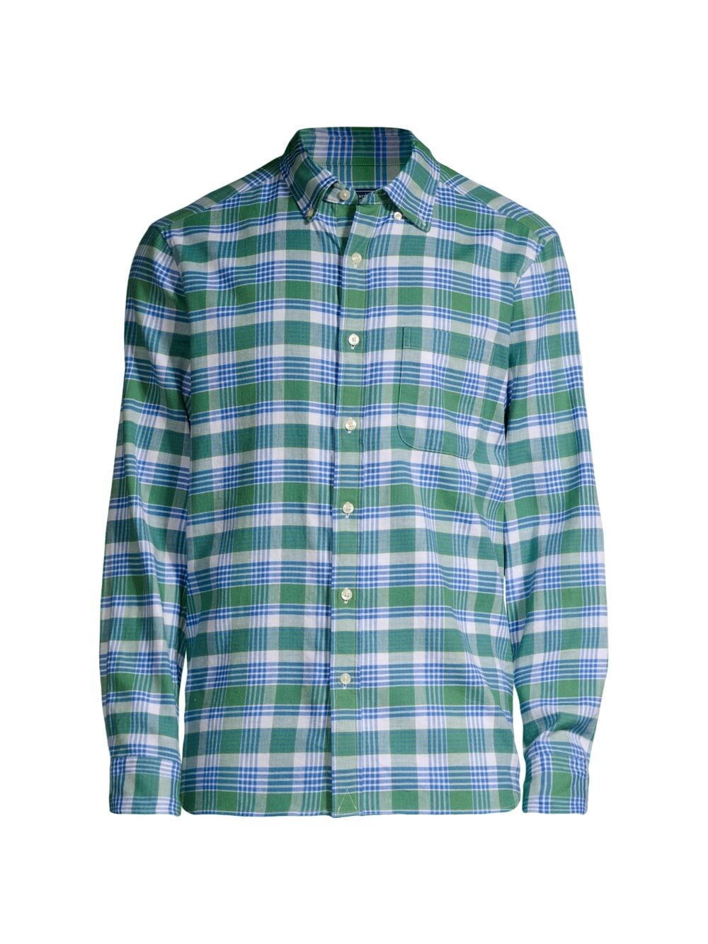 

Рубашка в клетку Island из твила классического кроя Vineyard Vines, зеленый