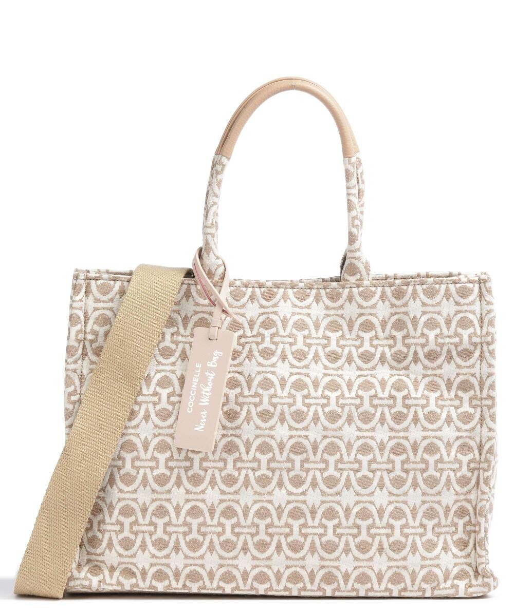 

Текстиль для шоппера Never Without Bag с монограммой Coccinelle, бежевый