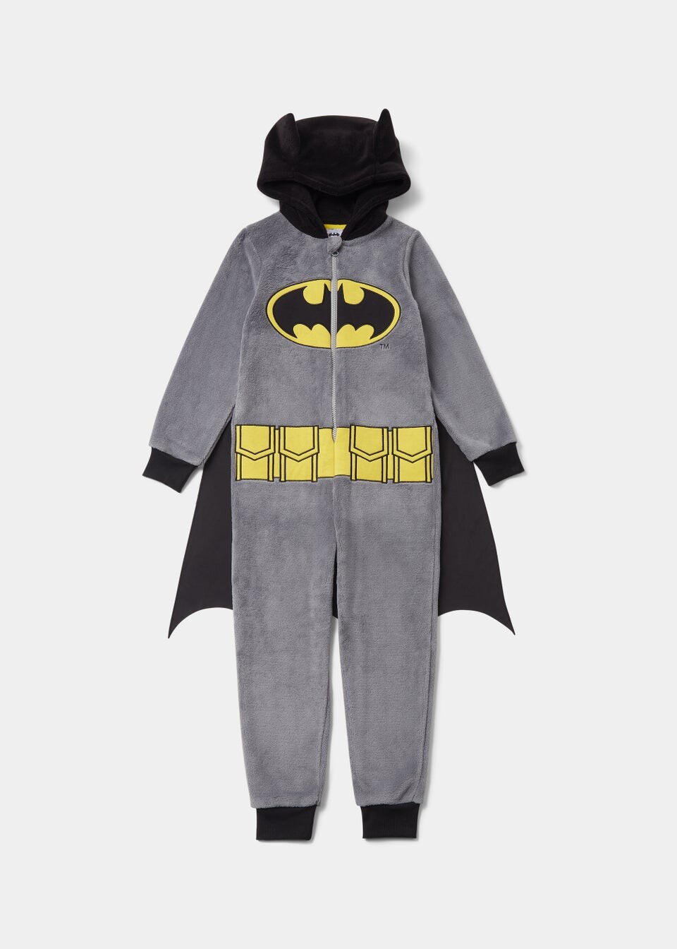 

Детский флисовый комбинезон DC Batman (3–9 лет) черного цвета DC Comics