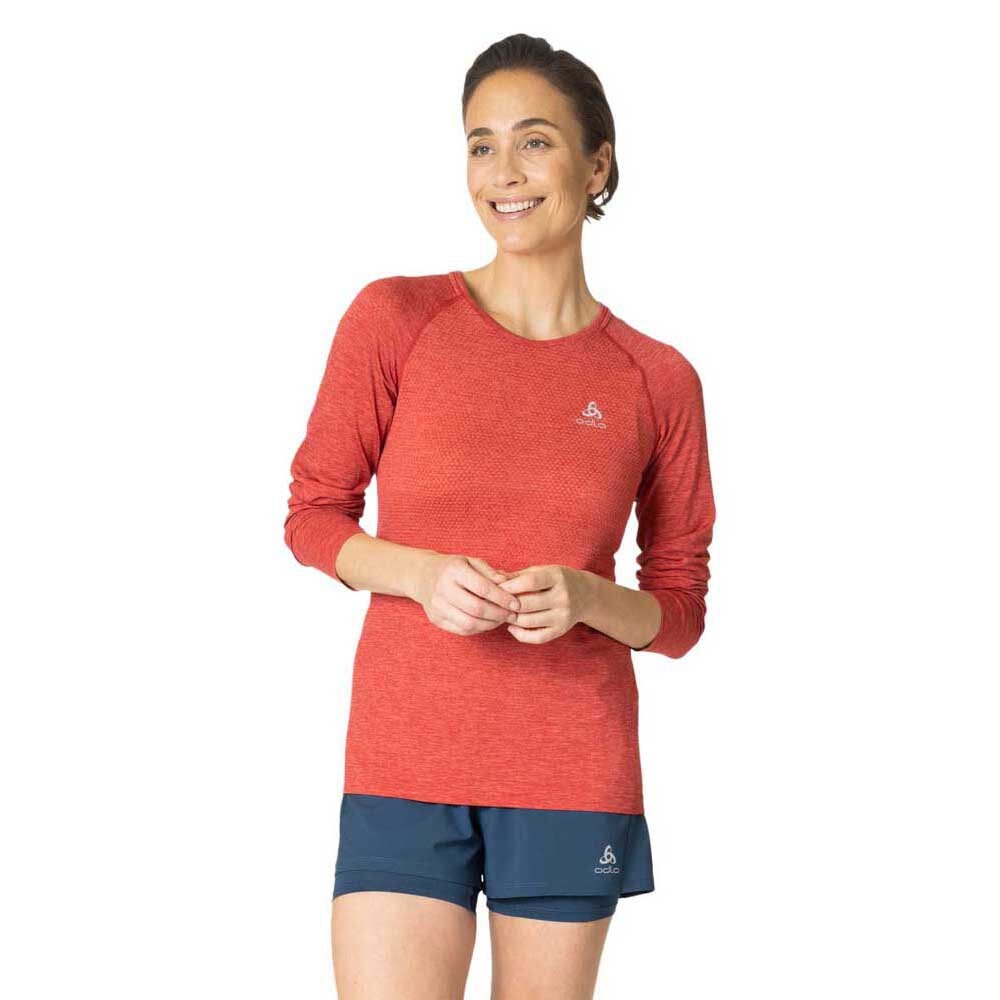 

Футболка с длинным рукавом Odlo Crew Essential Seamless, оранжевый
