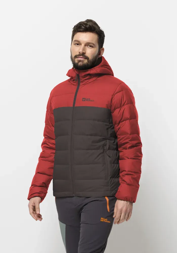 

Пуховик Jack Wolfskin "ATHER DOWN HOODY M", с капюшоном, цвет Red-Earth