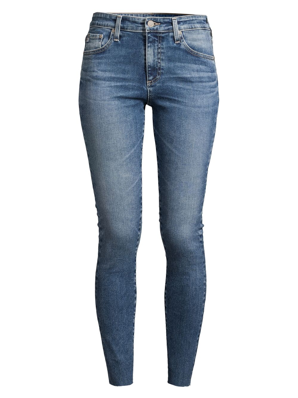 Эластичные джинсы скинни до щиколотки Farah с высокой посадкой AG Jeans