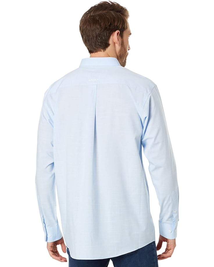 Рубашка Ariat Solid Slub Classic Fit Shirt, цвет Chambrey Blue